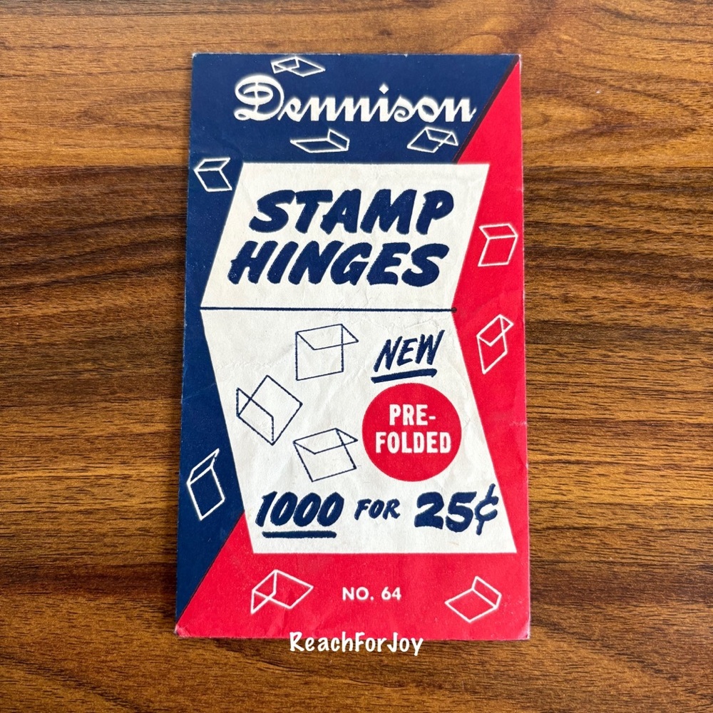 Dennison Stamp Hinges Vintage Stamp Supplies